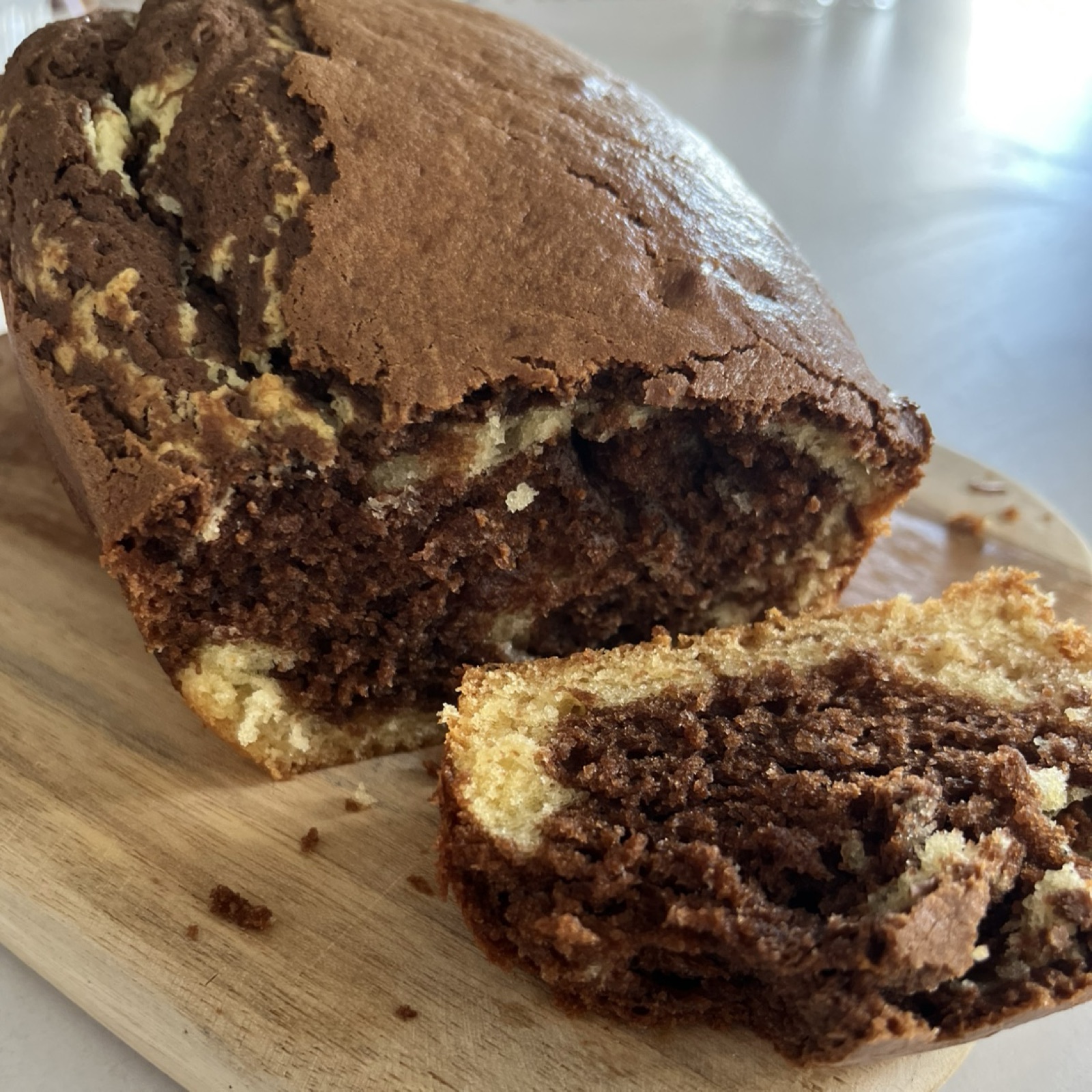Gâteau marbré au chocolat