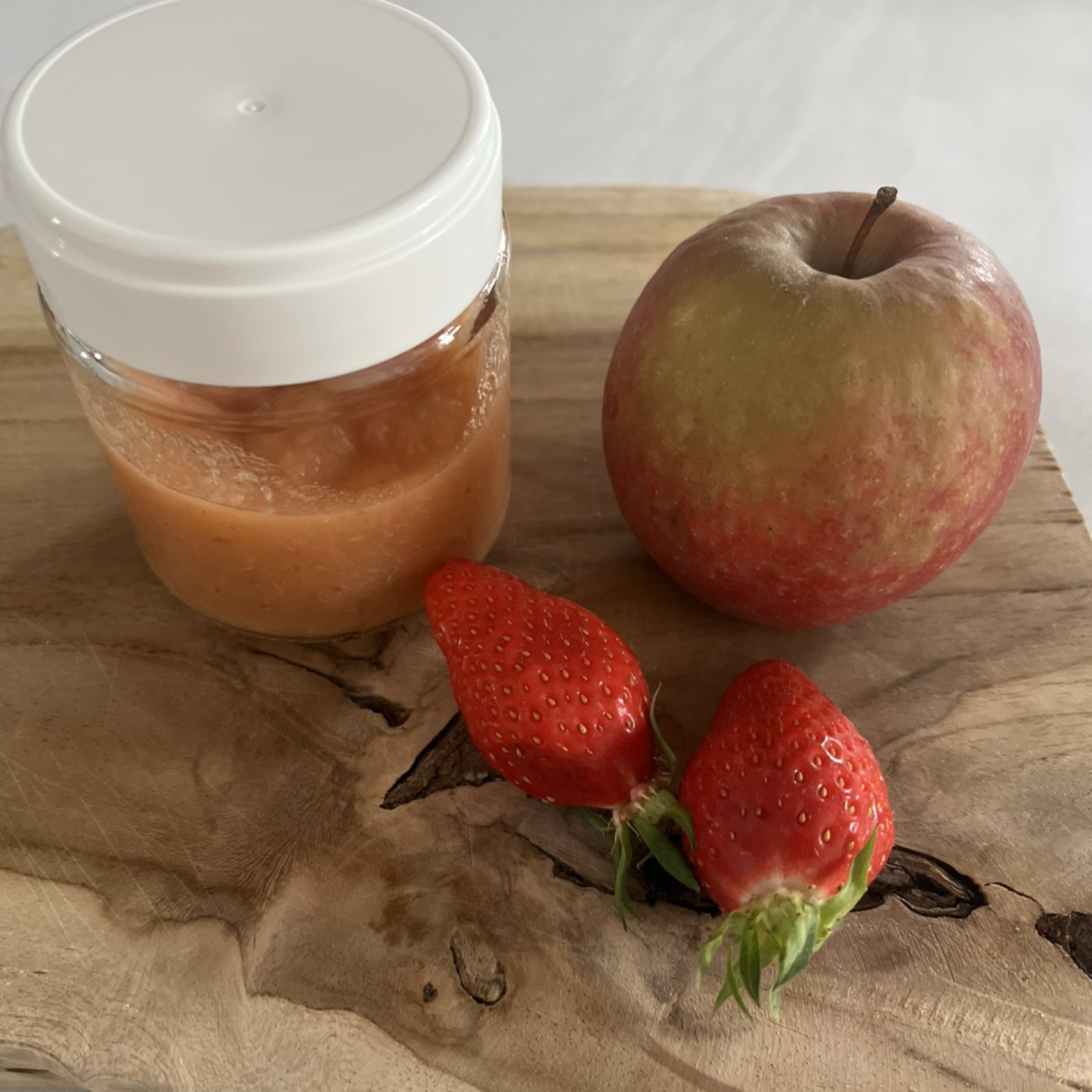 Compote pomme fraise